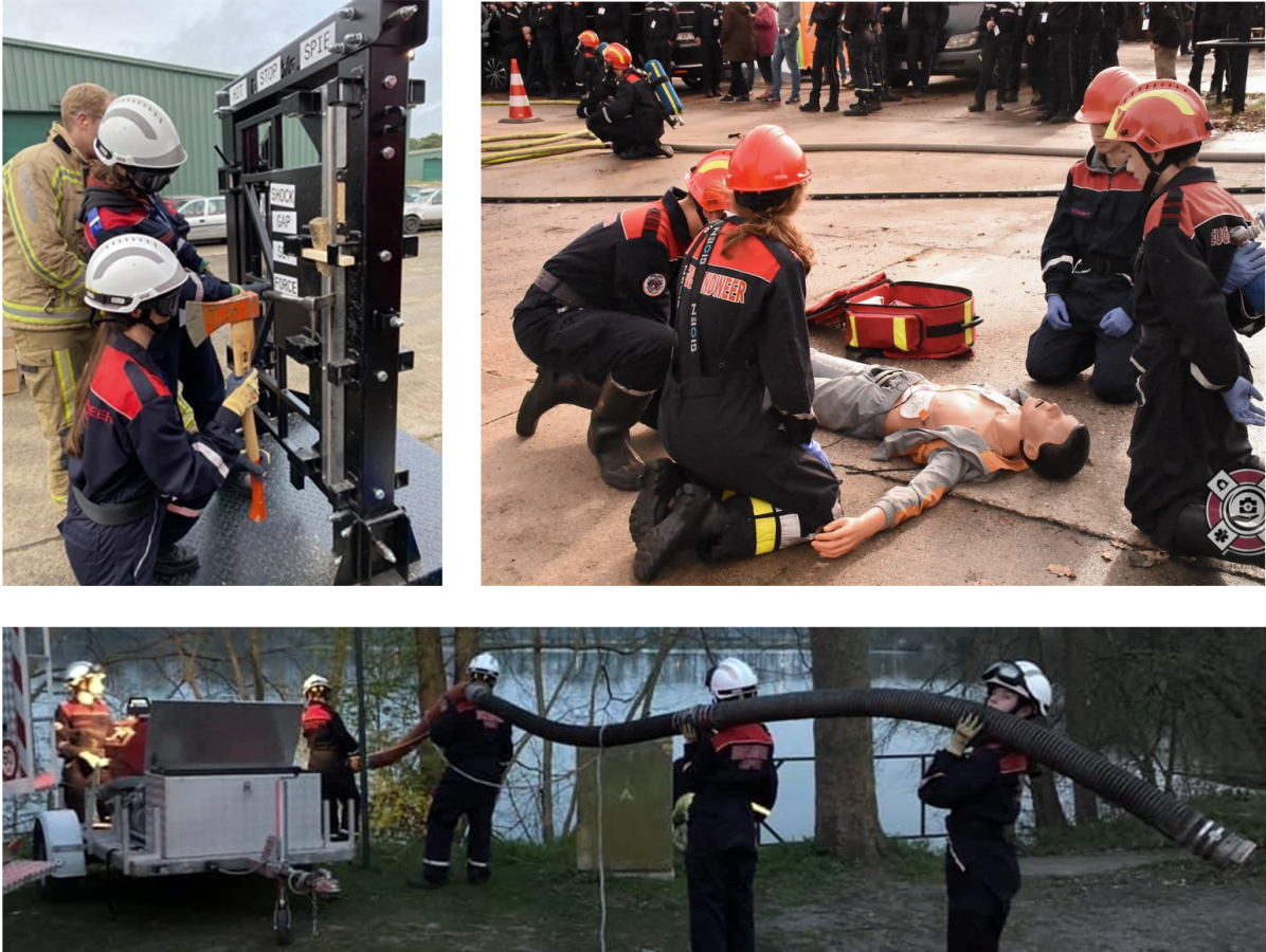 Fotocollage jeugdbrandweer